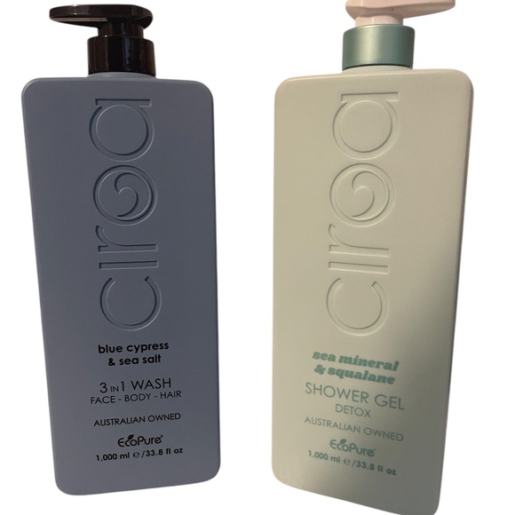 Ciroa Spa Detox Shower Duo – Sea Mineral & Squalane + Blue Cypress & Sea Salt - Picture 1 of 2